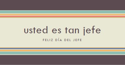 Eres un gran jefe brown vintage-retro