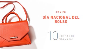 Hoy es el Día Nacional de los Bolsos white modern-simple