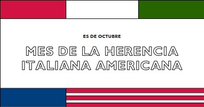 Mes de la herencia italiana americana white vintage-retro