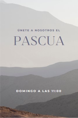 Únete a nosotros el Domingo de Pascua gray modern-simple