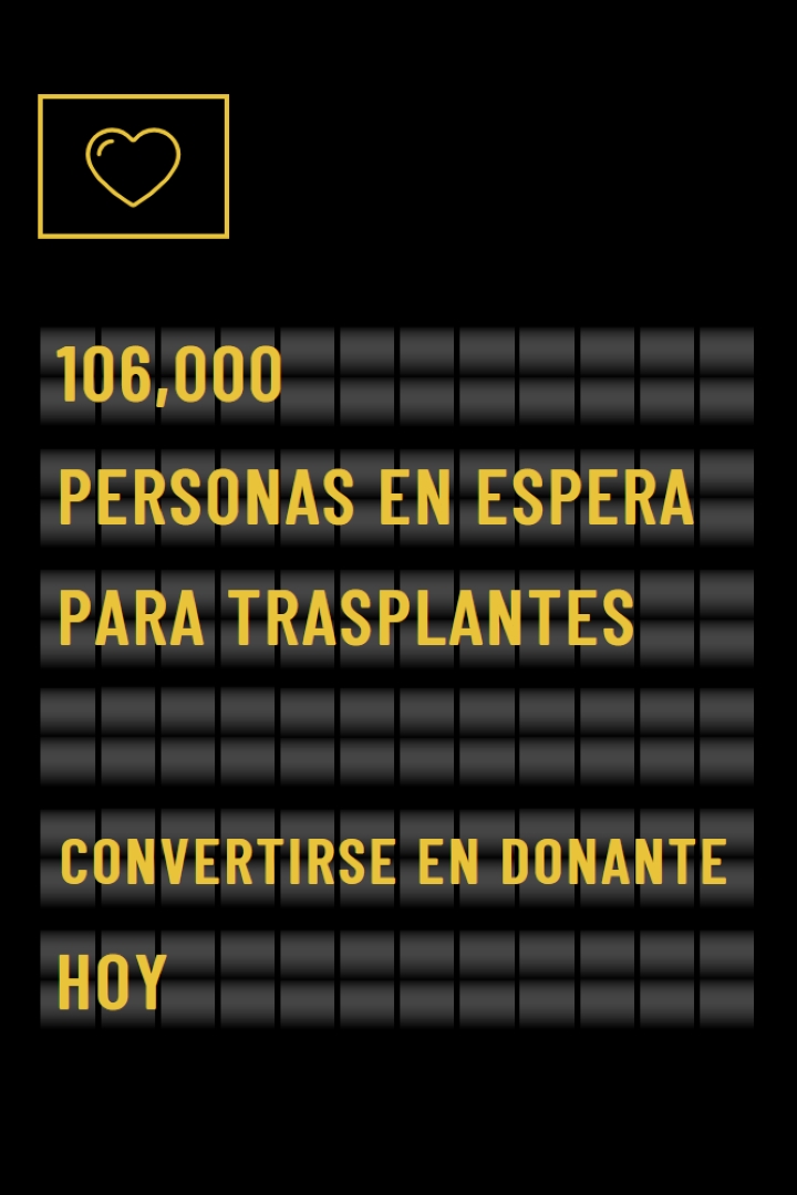 Convertirse hoy en donante de órganos black modern-bold