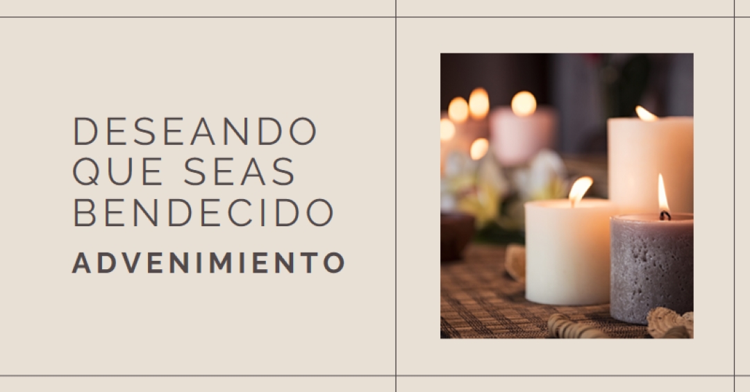 Deseando que seas un bendito Adviento brown modern-geometric-&-linear