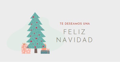 Deseando una feliz Navidad pink whimsical-color-block