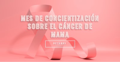 Concienciación sobre el cáncer de mama pink modern-bold