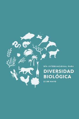 Celebrar el Día Mundial de la Biodiversidad blue modern-simple