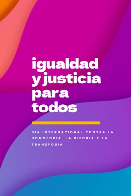 Día Internacional de Honor contra la Homofobia purple modern-bold