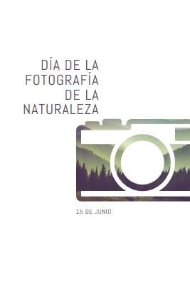 Día de la fotografía de la naturaleza white modern-simple