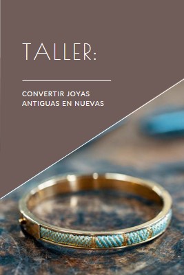 Taller de joyería brown organic-simple