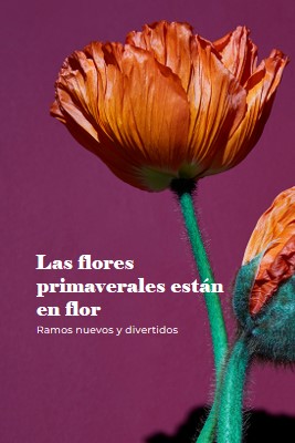 Flores frescas purple modern-simple