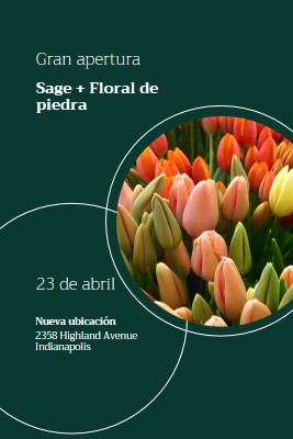 Gran apertura de boutique floral green modern-simple