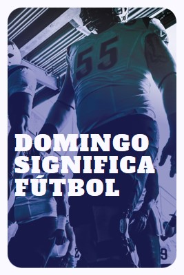 Domingo significa fútbol purple modern-bold