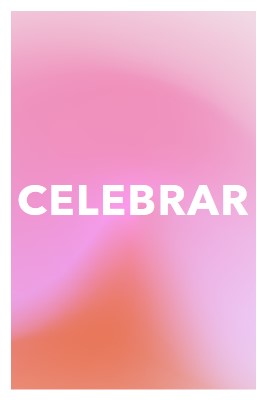 Celebremos con estilo pink modern-bold