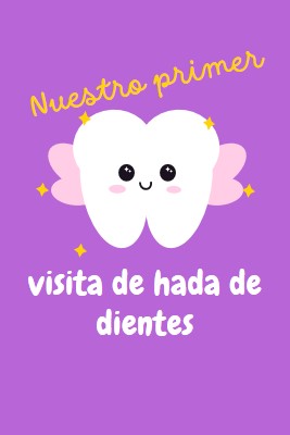 Primera visita al hada de los dientes purple whimsical-color-block