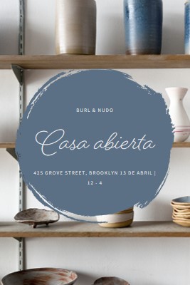 Casa abierta de la tienda de cerámica gray modern-simple