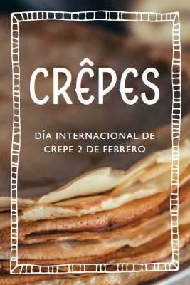 Un crepe a la vez brown whimsical-line