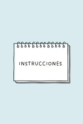 Tus instrucciones blue whimsical-line