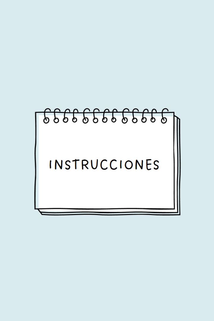 Tus instrucciones blue whimsical-line
