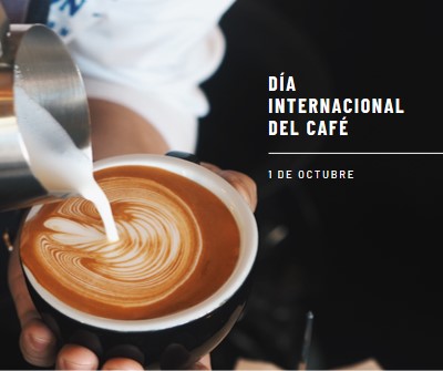 Día Internacional del Café brown modern-simple