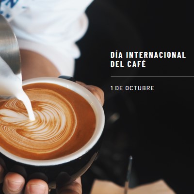 Día Internacional del Café brown modern-simple