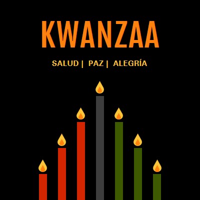 Un deseo kwanzaa black modern-color-block