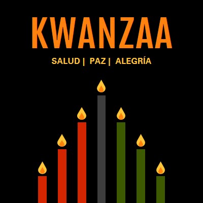 Un deseo kwanzaa black modern-color-block