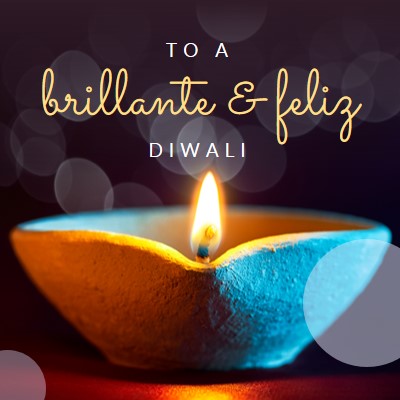 A un brillante & feliz Diwali black modern-simple