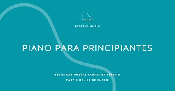 Clases de piano blue modern-simple