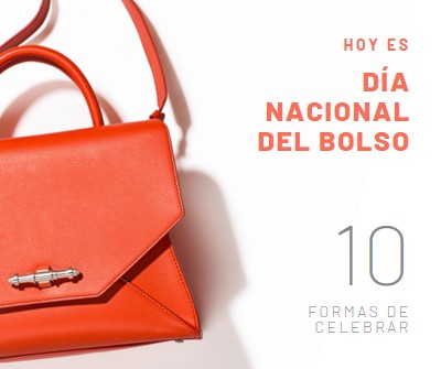 Hoy es el Día Nacional de los Bolsos white modern-simple