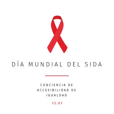 Aumentar la concienciación sobre el SIDA white modern-simple