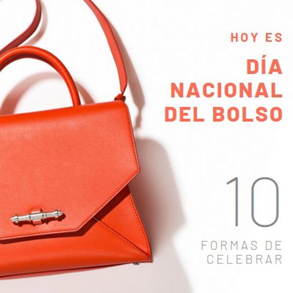 Hoy es el Día Nacional de los Bolsos white modern-simple