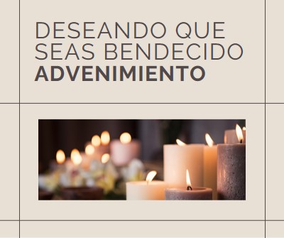 Deseando que seas un bendito Adviento brown modern-geometric-&-linear