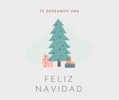 Deseando una feliz Navidad pink whimsical-color-block