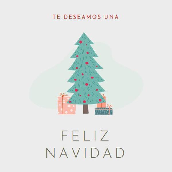 Deseando una feliz Navidad pink whimsical-color-block