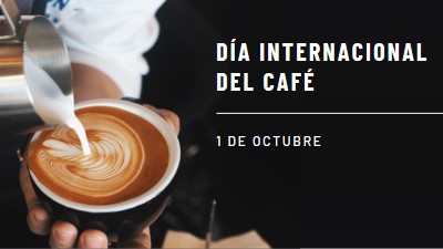 Día Internacional del Café brown modern-simple