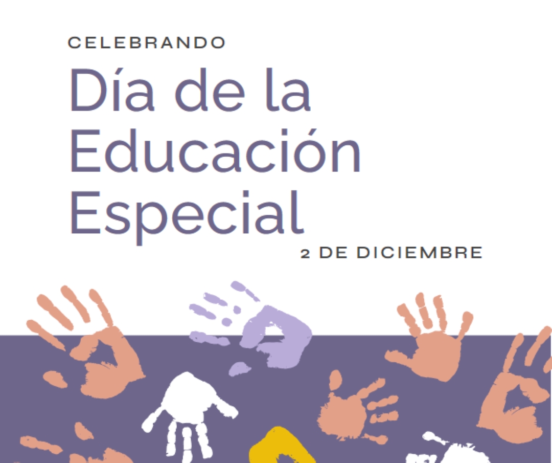 Celebrar el día de la educación especial purple whimsical-color-block