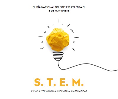 Ciencia, tecnología, ingeniería, matemáticas yellow modern-simple