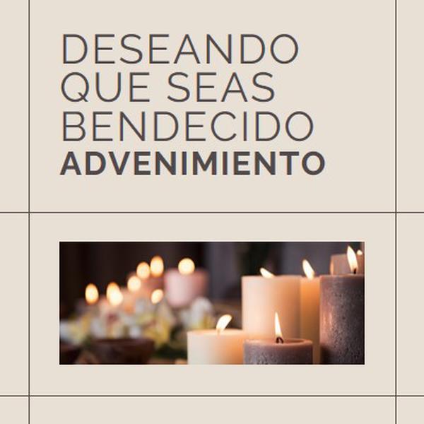 Deseando que seas un bendito Adviento brown modern-geometric-&-linear