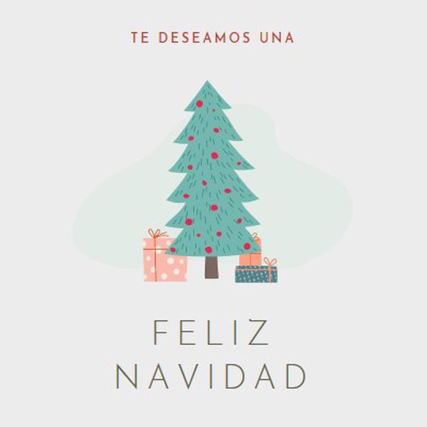 Deseando una feliz Navidad pink whimsical-color-block