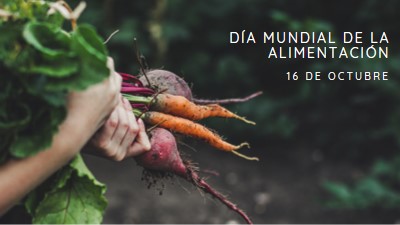 Celebración del Día Mundial de la Alimentación green modern-simple