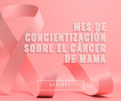 Concienciación sobre el cáncer de mama pink modern-bold