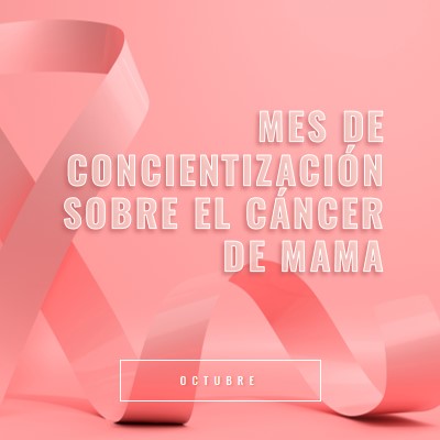 Concienciación sobre el cáncer de mama pink modern-bold