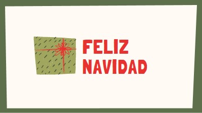 Regalo feliz de Navidad white whimsical-color-block