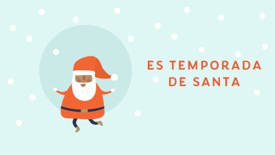 Es temporada de Santa blue whimsical-color-block