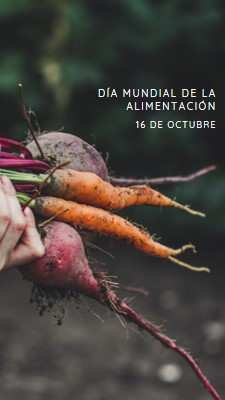 Celebración del Día Mundial de la Alimentación green modern-simple