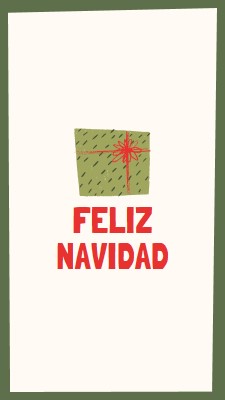 Regalo feliz de Navidad white whimsical-color-block