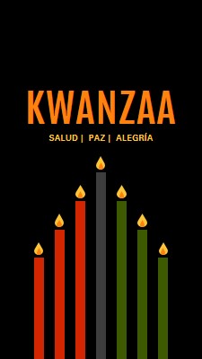 Un deseo kwanzaa black modern-color-block