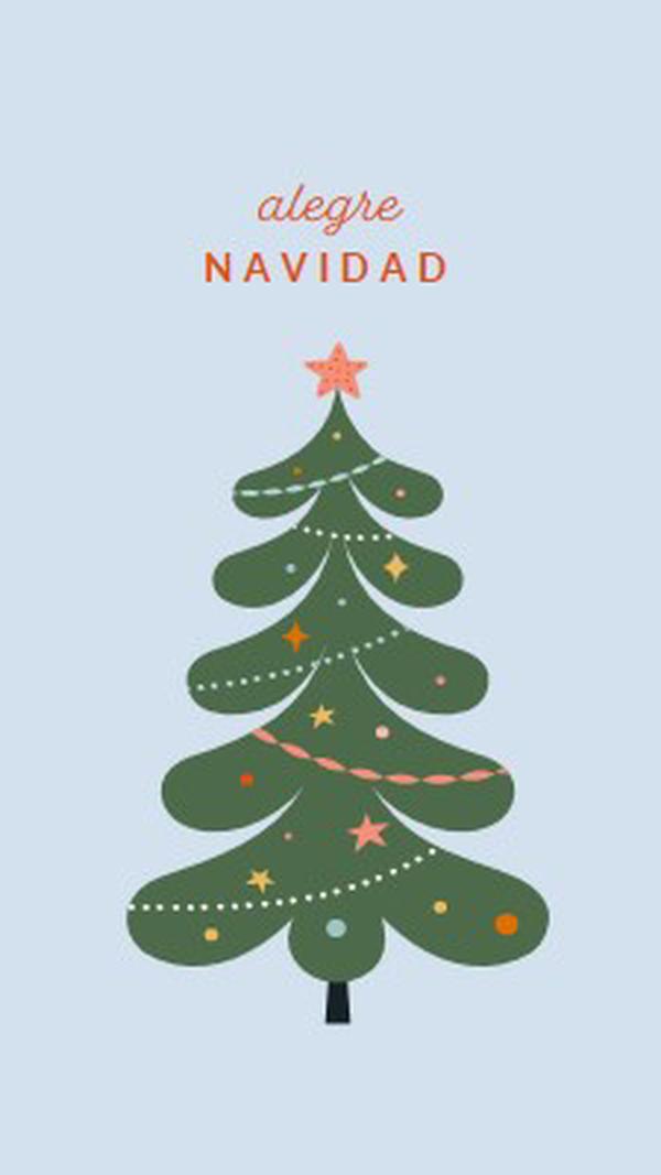 O Árbol de Navidad green whimsical-color-block