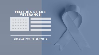 Honrar a los veteranos estadounidenses gray modern-simple