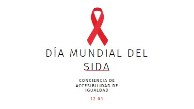 Aumentar la concienciación sobre el SIDA white modern-simple