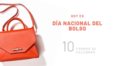 Hoy es el Día Nacional de los Bolsos white modern-simple